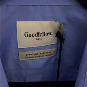 Long sleeve dress shirt men blue target goodfellow